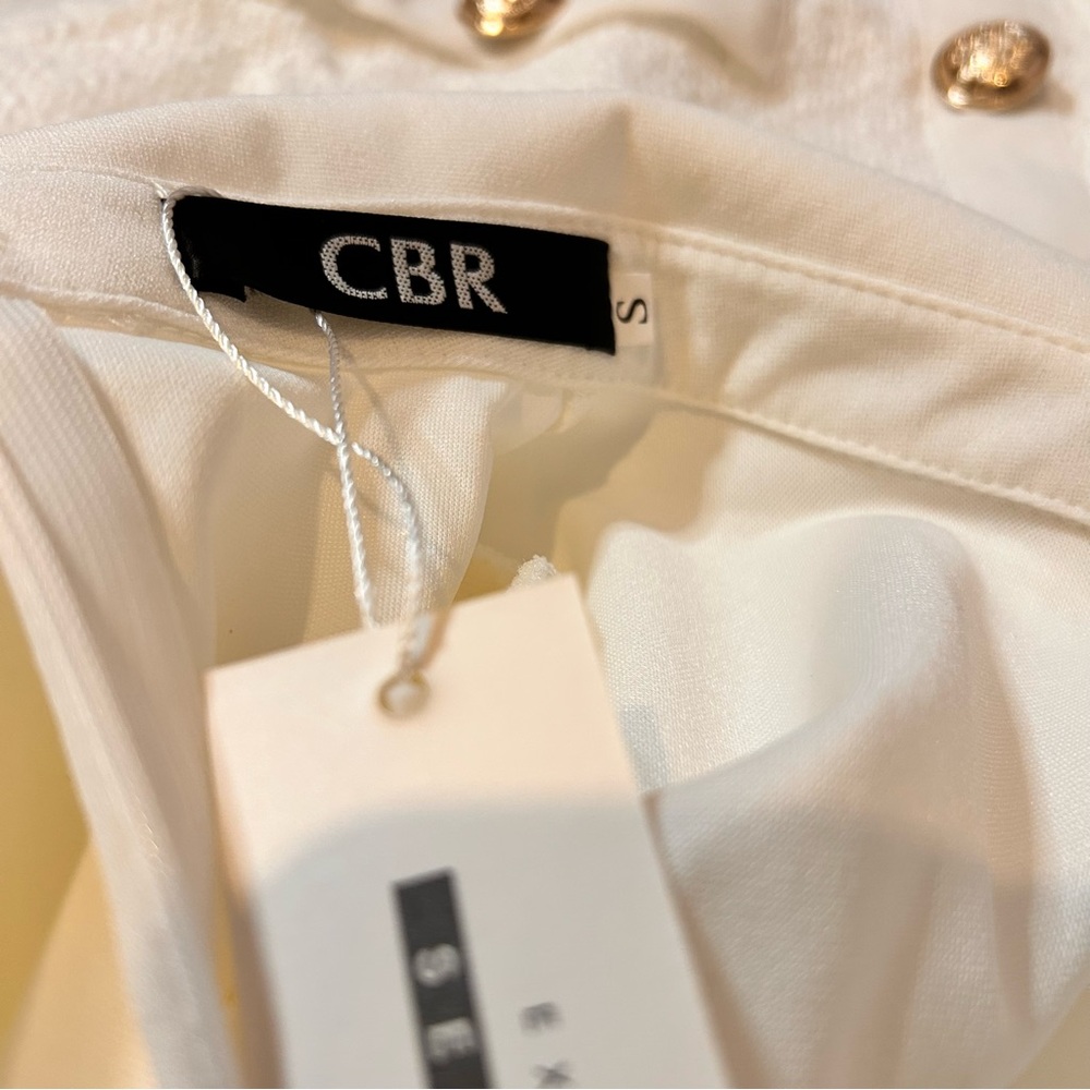 CBR White Tweed Textured Mini Dress - Size Small - Picture 13 of 15